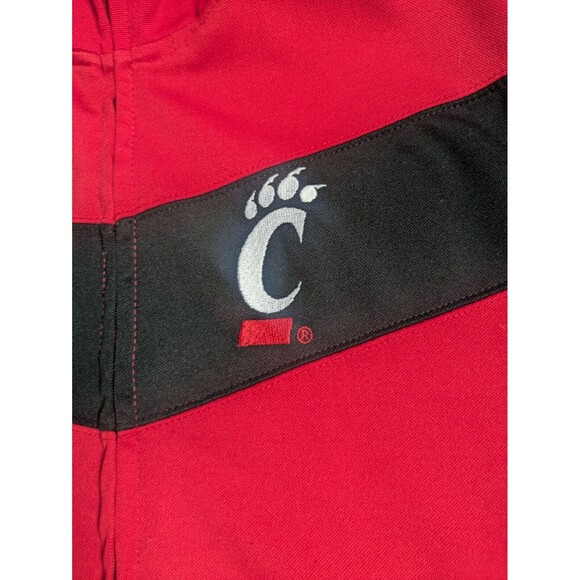 Coloseum Cincinnati Bearcats Track Jacket Full Zip Men's Medium Embroidered Red - Picture 4 of 8